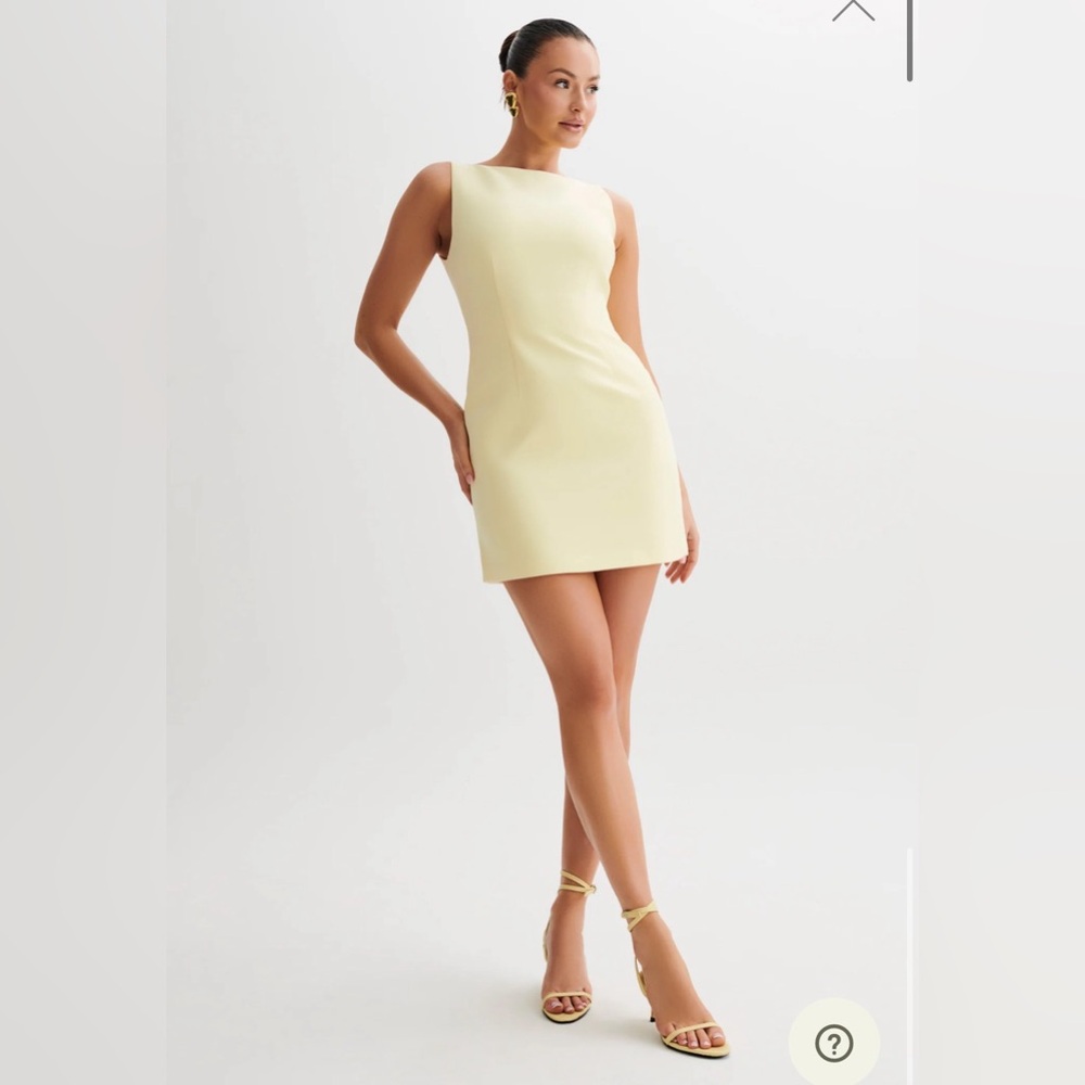 Meshki Angela mini dress in Lemon - Picture 4 of 10